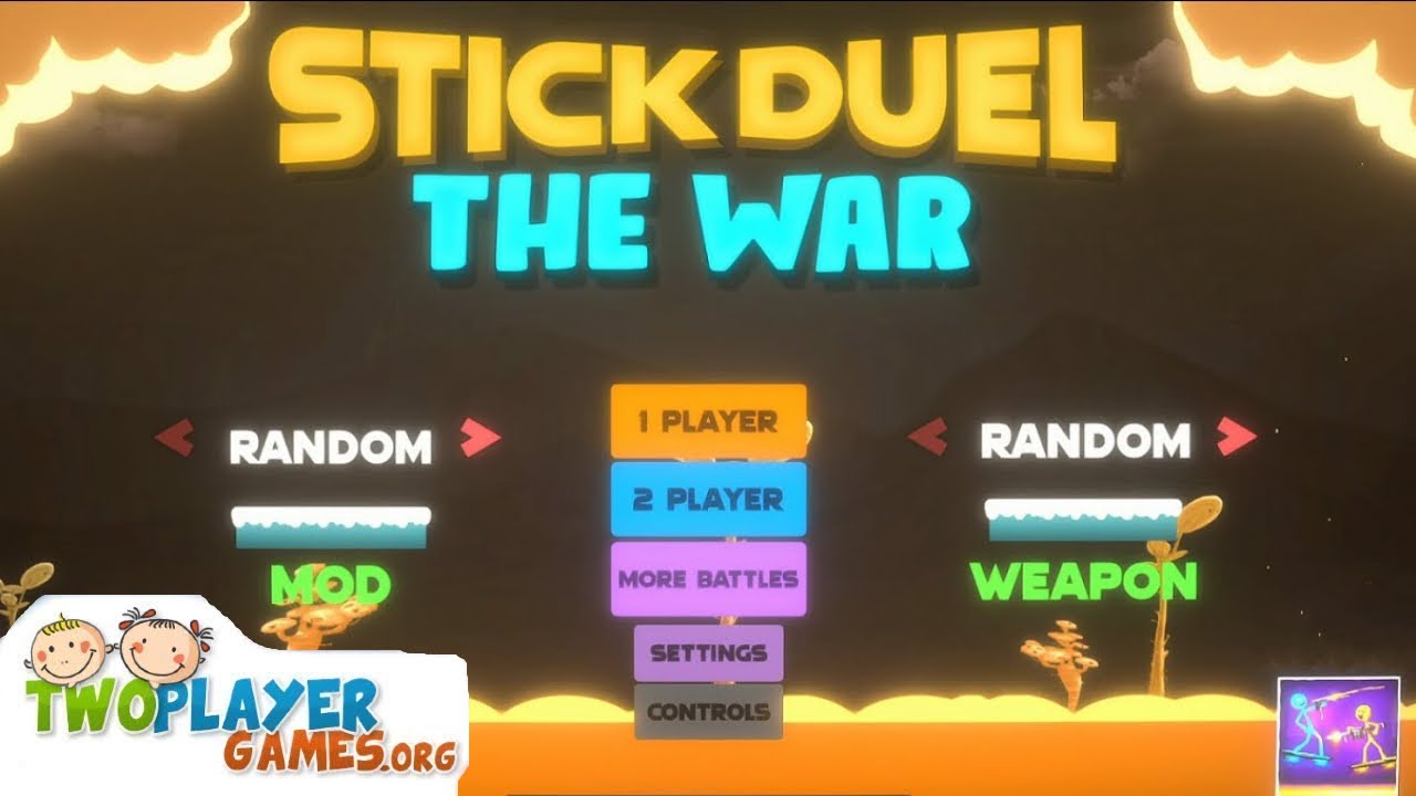 Stick Duel: The War ☆ 2 Player - GamePlay ☆ - [TwoPlayerGames] 